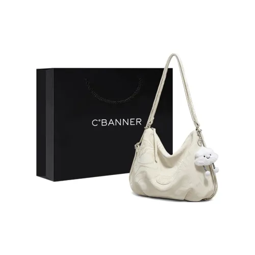 C°BANNER Коровья кожа Тоут Двойная сумка на плечо Средняя Женская Экрю