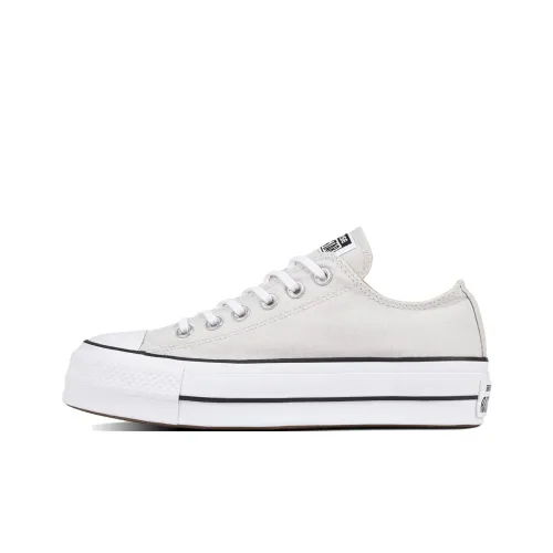 Converse Chuck Taylor All Star Lift Устойчивые к истиранию Низкие Кеды Женские Белые