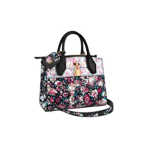 LOUIS VUITTON City Steamer Коровья кожа Одно плечо Сумка Мини Женская Черный и Разноцветный