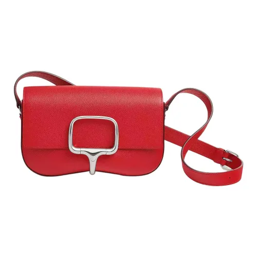 HERMES Della Cavalleria Epsom Телячья кожа Сумка через плечо Сумка на плечо Стандартная Унисекс Блестящий Красный