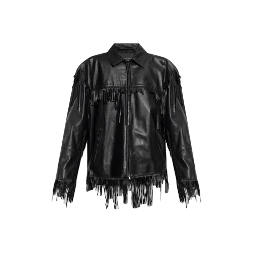 Balenciaga Кожаная Куртка Женская Черная