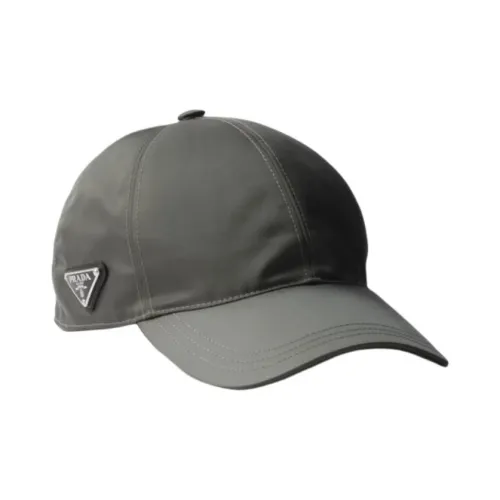 PRADA Переработанный нейлон Кепки Мужской Лесной зеленый