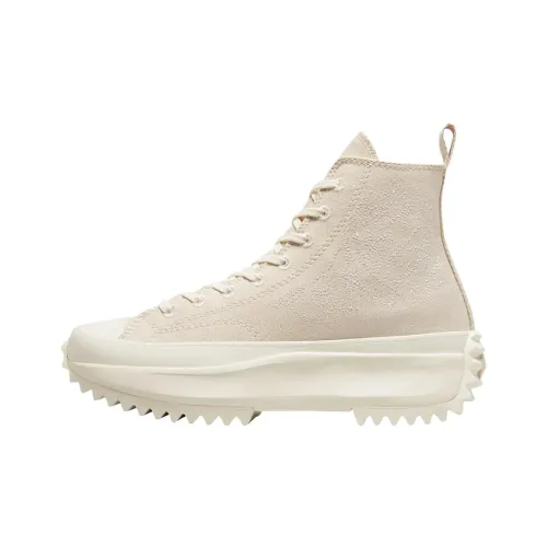 Converse Run Star Hike Платформа Устойчивая к истиранию Высокий Топ Кеды Мужской Цвет Слоновая кость