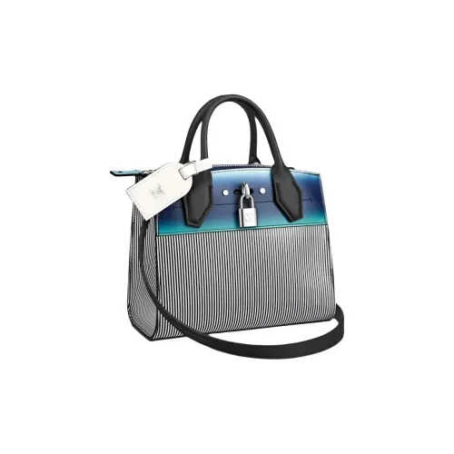 LOUIS VUITTON City Steamer Телячья кожа Одно плечо Сумка Мини Женские Черный Белый Многоцветный