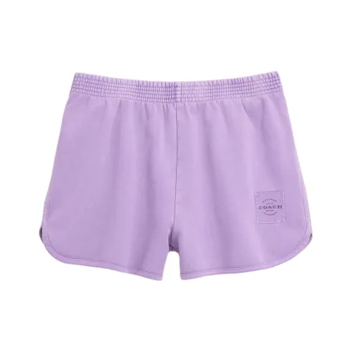 COACH Светло-фиолетовые Женские Повседневные шорты