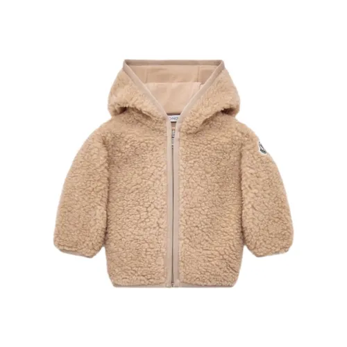 Moncler Куртки Пальто Тедди ZIP UP Толстовка Светло-янтарный Infant And Toddler