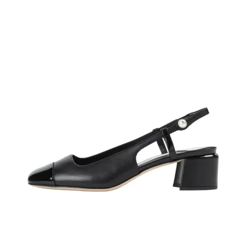 Jimmy Choo Elisa Грубый каблук Высокие каблуки 4,5 см Женские Черный