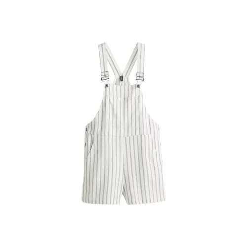 H&M Белый / Серый Полосы Женские Комбинезоны