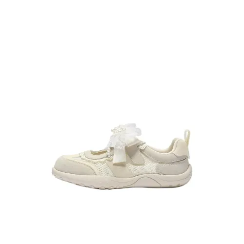 Белль Устойчивые к истиранию Низкие Детские Сандалии Бежевые