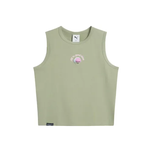 PUMA Зеленые Женские Майки