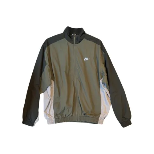 Nike Оливково-зеленый Мужские Куртки