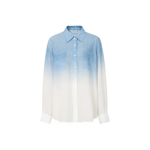 Hopeshow Водная рифма Синий 429 Женские Рубашки