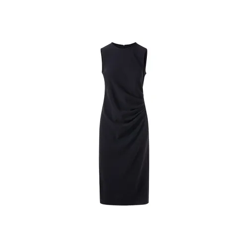 LANCY Темно-синий Женские Платья без рукавов