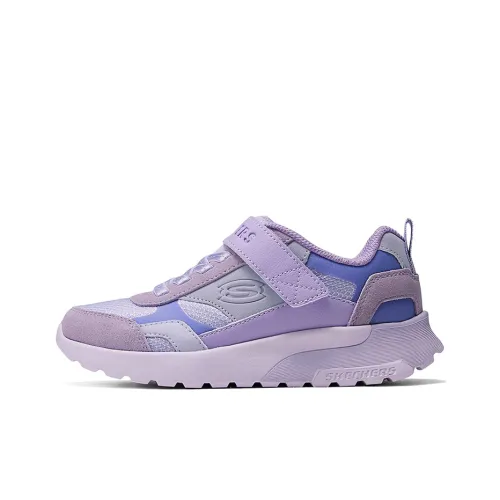 Skechers Kids Slip-Resistant Shock Absorbers Low Top KIDS Lifestyle Shoes Purple Teenagers Скачерс Кидс Противоскользящие Амортизаторы Низкие Топ КIDS Лайфстайл Обувь Фиолетовый Подростки