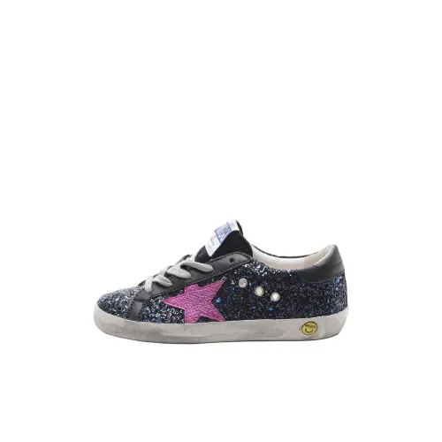 Golden Goose Супер Звезда Детские Скейтбординги Низкий Топ Черный Kids
