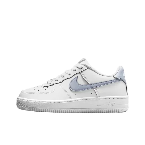 Nike Air FORCE 1 Детская повседневная обувь Низкий топ Белый/Призрачный Школьный возраст
