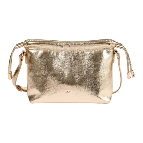 A.P.C Ninon Кожа Сумка через плечо Сумка на плечо Мини Унисекс Золото