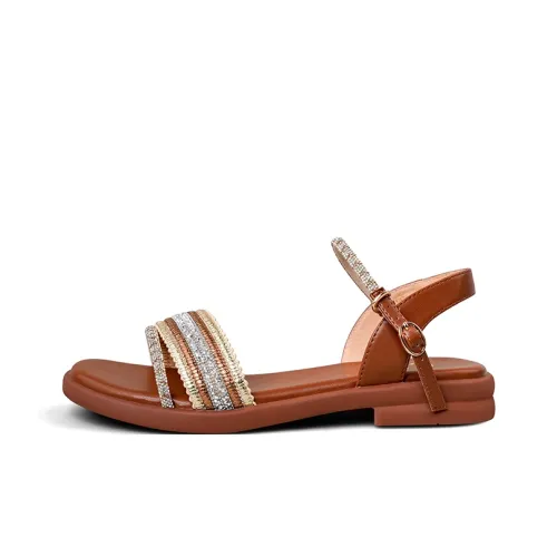 Safiya One Ремешок Сандалии Женские Коричневый