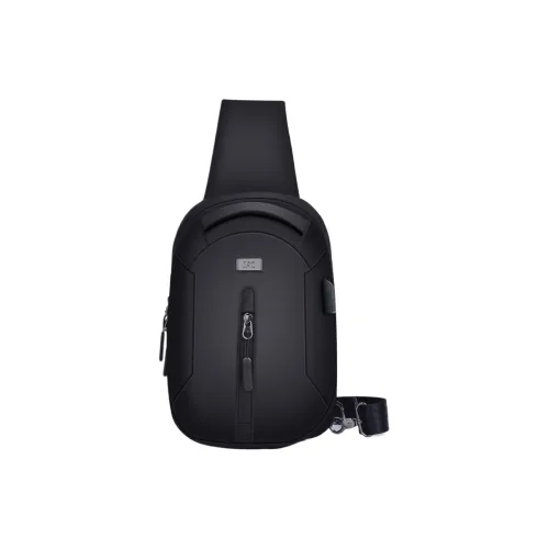 SEPTWOLVES Oxford Sling Bag Men's Black