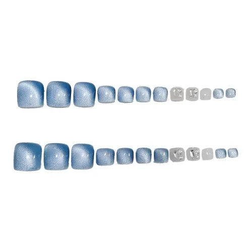 XNTX False Nail Патч False Nail Короткий Квадрат Cool Color Series Nude Flashing