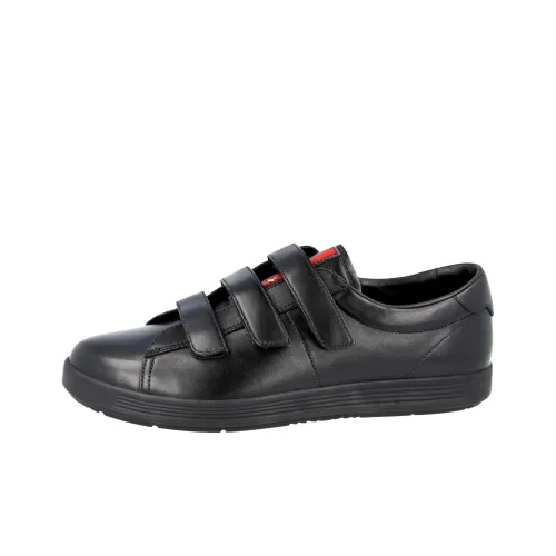 PRADA Linea Rossa Low Топ Скейтборд Кроссовки Мужские Черные
