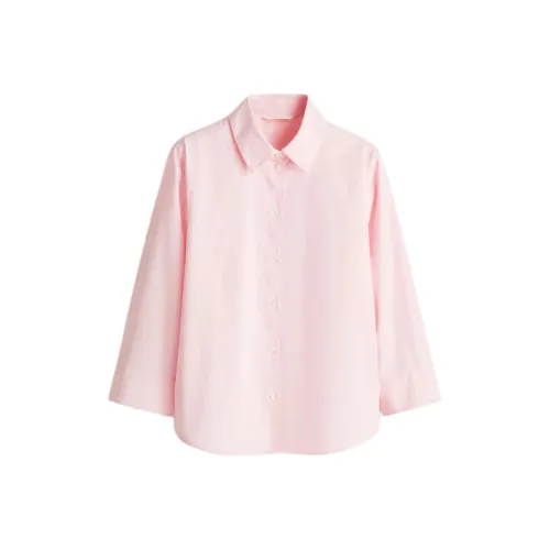 H&M Светло-розовые Женские Рубашки