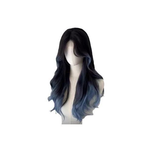 Gentle Welcome Перука Женская Бабочка Синий Париж Градиентный Атмосфера Крутые Волосы Полная Голова Набор с Фальшевой Частью