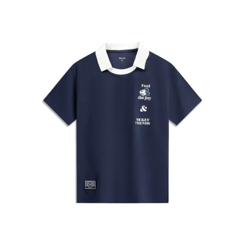 LINING Sports Life Collection Поло Мужское Темно-Корабельный Синий