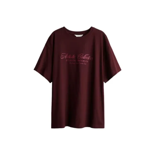 H&M Бургундский Женские Рубашки T