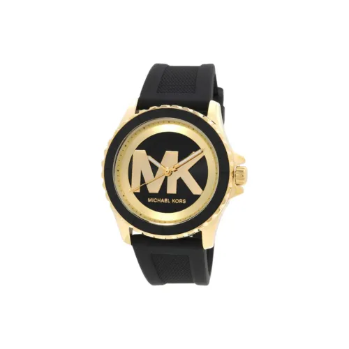 MICHAEL KORS Наручные часы Кварцевый механизм Силиконовый ремешок 43 мм Черный циферблат Унисекс