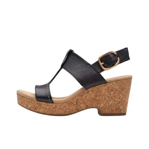 Clarks GISELLE Стиль Positioning One Ремешок Сандалии 7,5 см Женские Черный