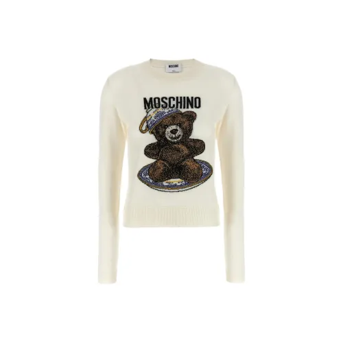 MOSCHINO Экрю Женские Свитеры