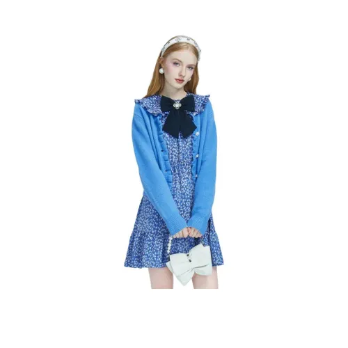 AIVEI Синий Женские Комплекты с юбкой