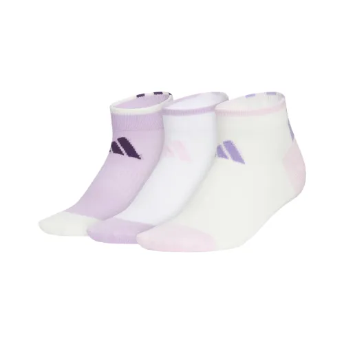 Adidas Носки 3 упаковки пудра сливовый фиолетовый белый нефрит белый для детей