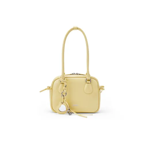 MCMIKO Коровья кожа Сумка Женская Сырно-желтая