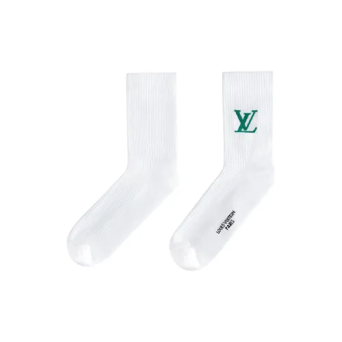 LOUIS VUITTON SS25 Носки Crew Мужские 1 упаковка Белый