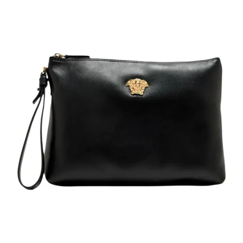 VERSACE Телячья кожа Клатч Стандартный Мужской Черный