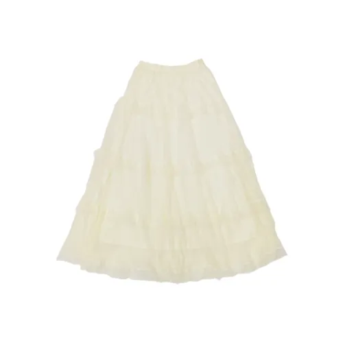 Розовый экрю женские повседневные длинные юбки