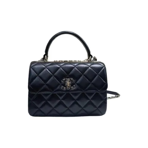 CHANEL Trendy cc Sheepskin One Shoulder Bag Женская Черная