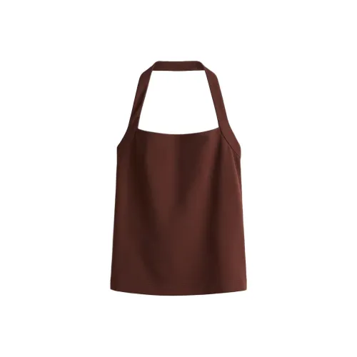 H&M Темно-кофейные Женские Майки