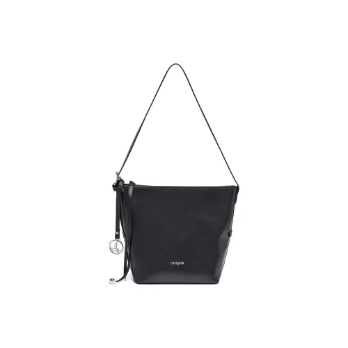 NAVIGARE Корова Кожа Ведрообразная Сумка Плечевая Сумка Женская Многоцветная