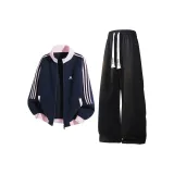 Темно-синий синий топ + черные штаны