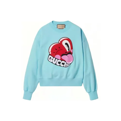 GUCCI Толстовка Женская Светло-Синяя