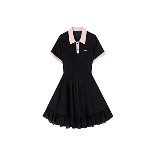 EMDPN Короткий рукав Платье Женское