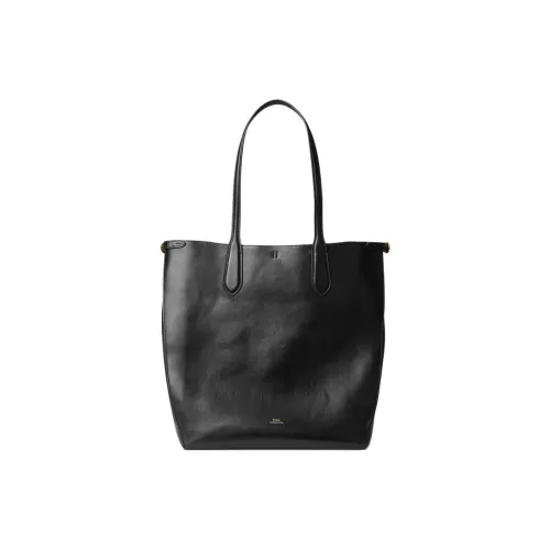 Polo Ralph Lauren Bellport Коровья кожа Сумка через плечо Женская Черная