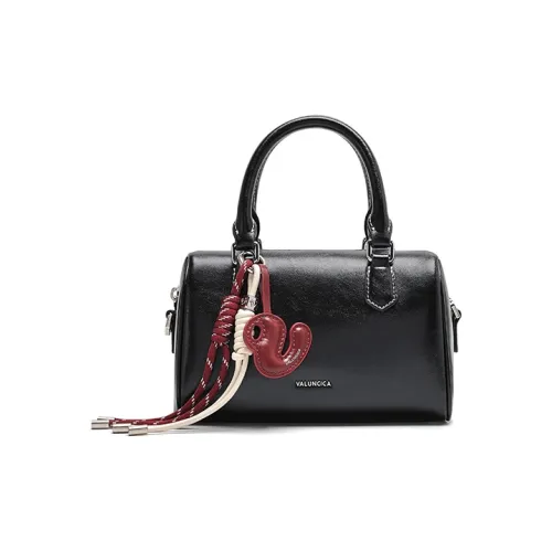 VALUNCICA EUROPHAM Коровья кожа Портативная Сумка-подушка Маленькая Женская Молочный Белый Мусс Черный Вишневый цветок Розовый