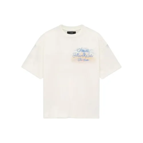 AMIRI Айвори Белый Мужская T-Рубашка