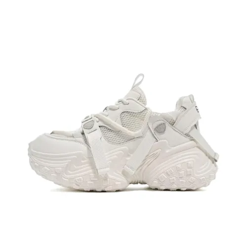 FOMOCE Низкий топ кеды с обувью из флокового материала женские белые