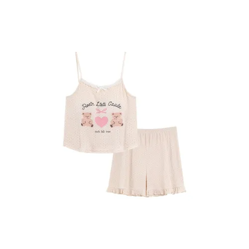 OEING С подкладками Верхняя одежда Готовая Длина бедра Брюки Лето Комплект Пижама Для Женщин Женские