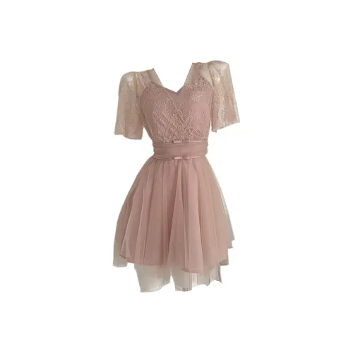 KKX Короткий рукав Платье Женское